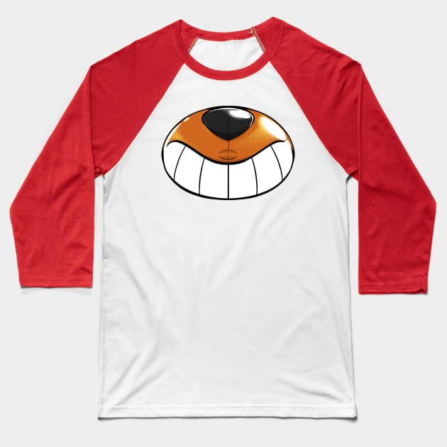 Pool toy muzzle, Orange Baseball T-Shirt by Pawgyle